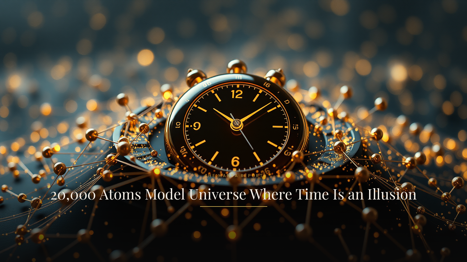20,000 Atoms Model Universe Where Time Is an Illusion