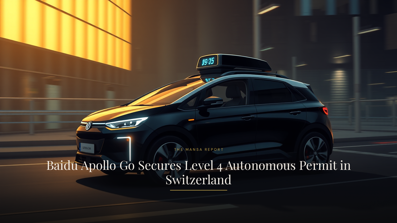 Baidu Apollo Go Secures Level 4 Autonomous Permit in Switzerland