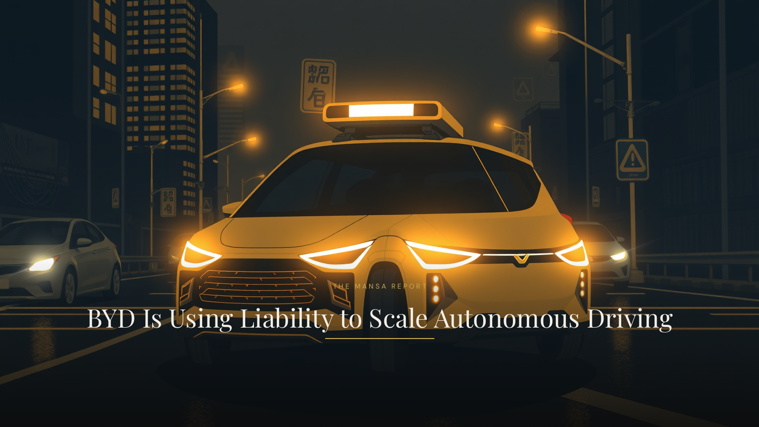 BYD Is Using Liability to Scale Autonomous Driving
