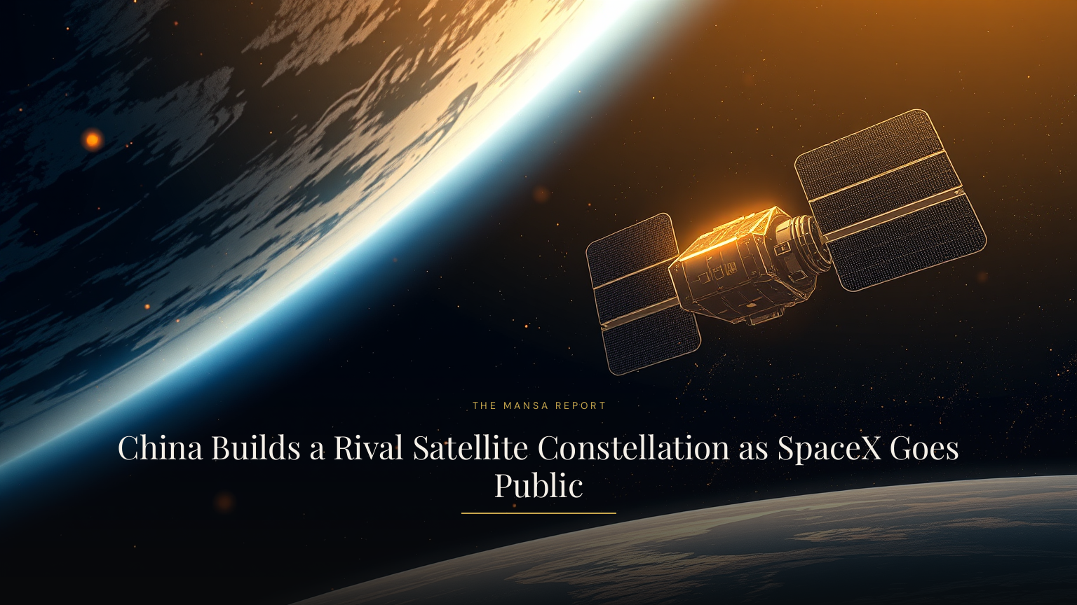 China Builds a Rival Satellite Constellation as SpaceX Goes Public