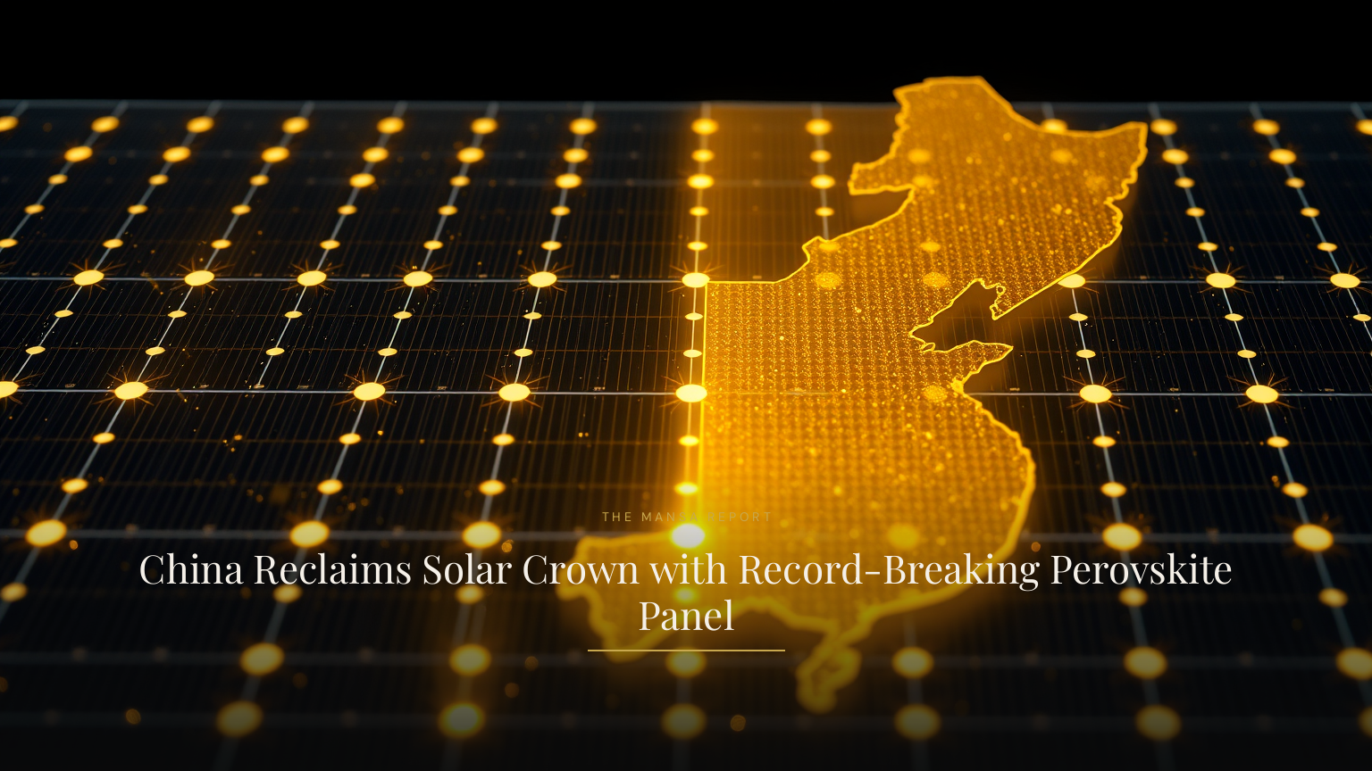 China Reclaims Solar Crown with Record-Breaking Perovskite Panel