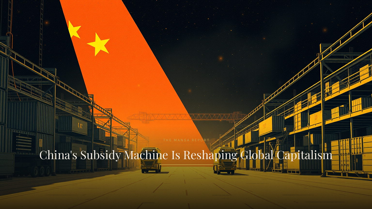 China's Subsidy Machine Is Reshaping Global Capitalism