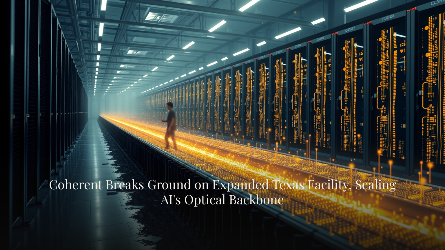 Coherent Breaks Ground on Expanded Texas Facility, Scaling AI's Optical Backbone