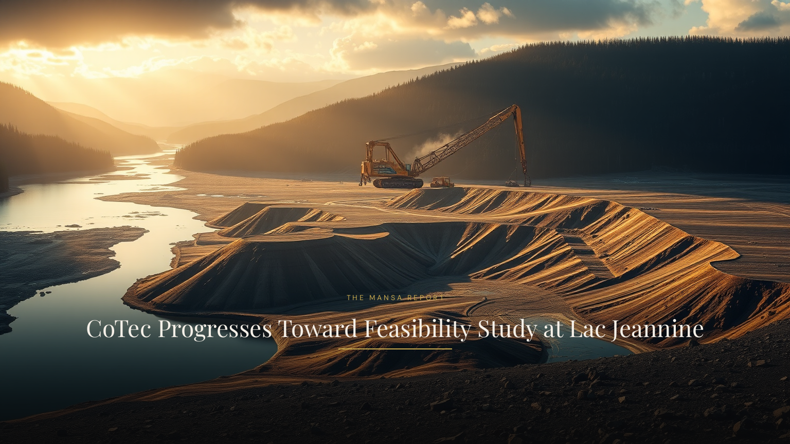 CoTec Progresses Toward Feasibility Study at Lac Jeannine