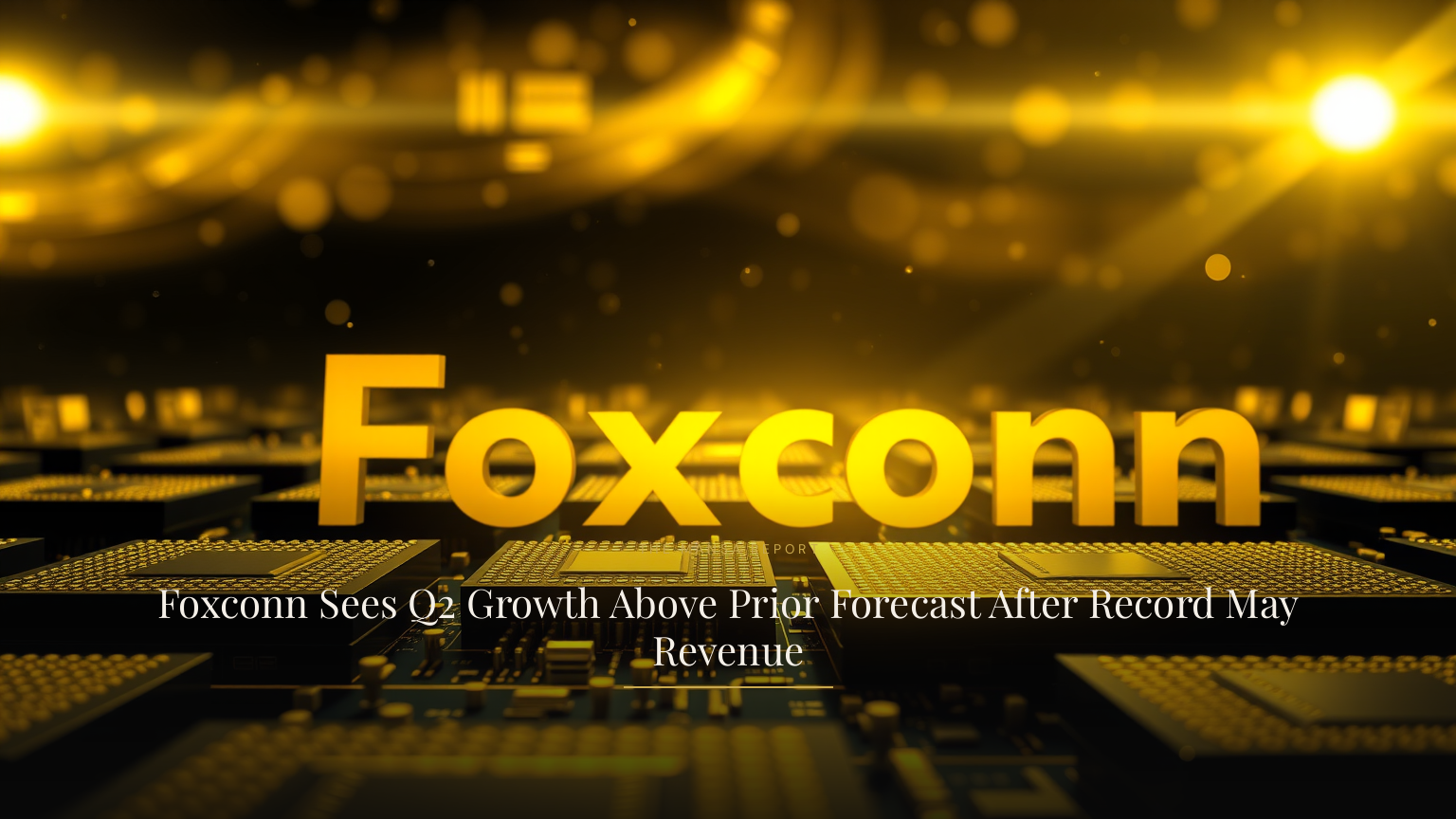 Foxconn Sees Q2 Growth Above Prior Forecast After Record May Revenue