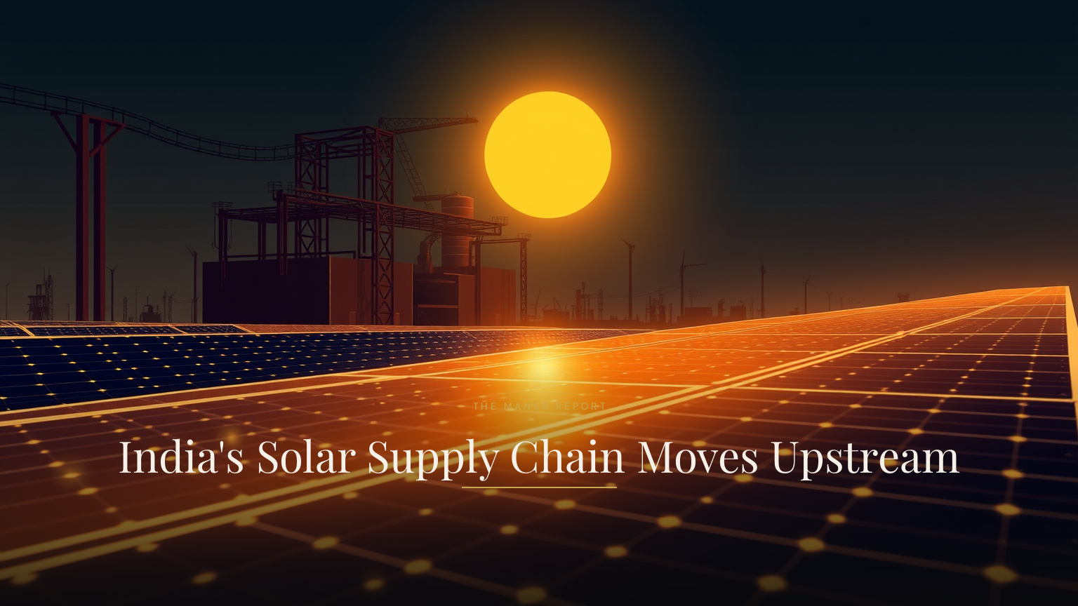 India's Solar Supply Chain Moves Upstream