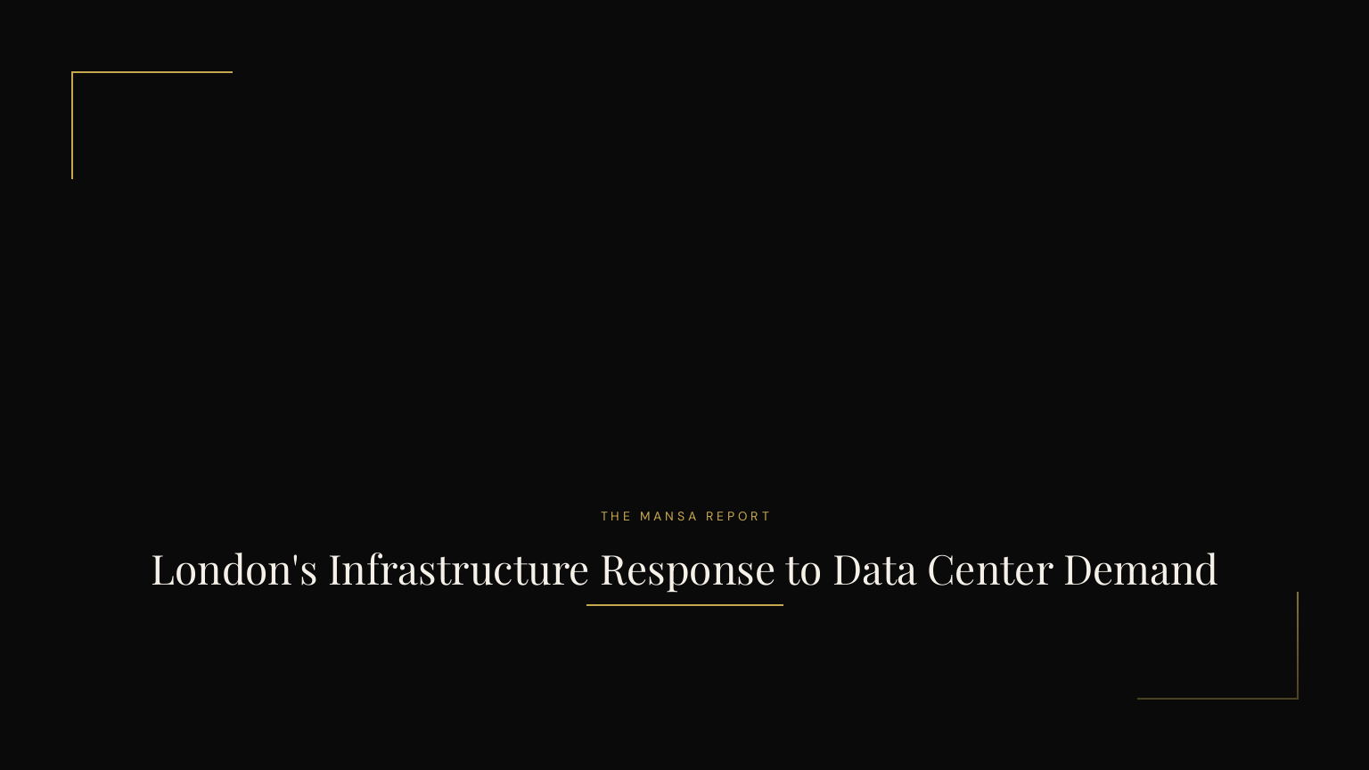 London's Infrastructure Response to Data Center Demand