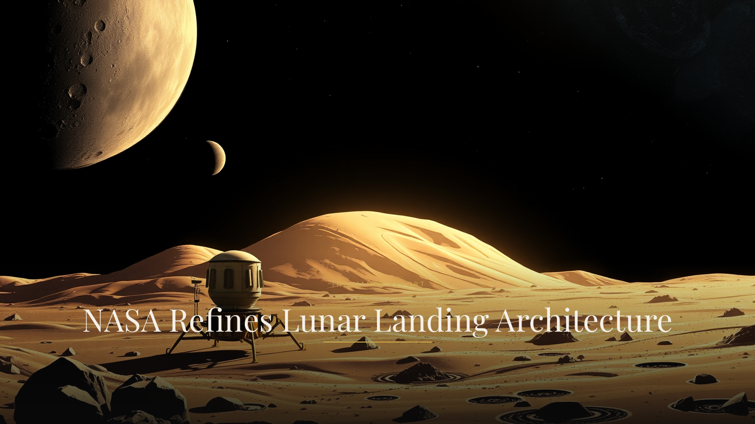 NASA Refines Lunar Landing Architecture