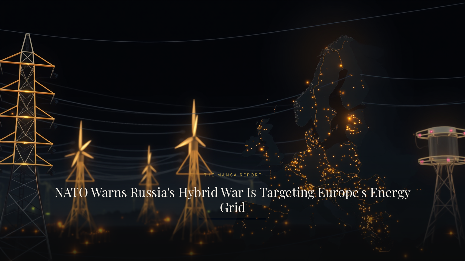 NATO Warns Russia's Hybrid War Is Targeting Europe's Energy Grid