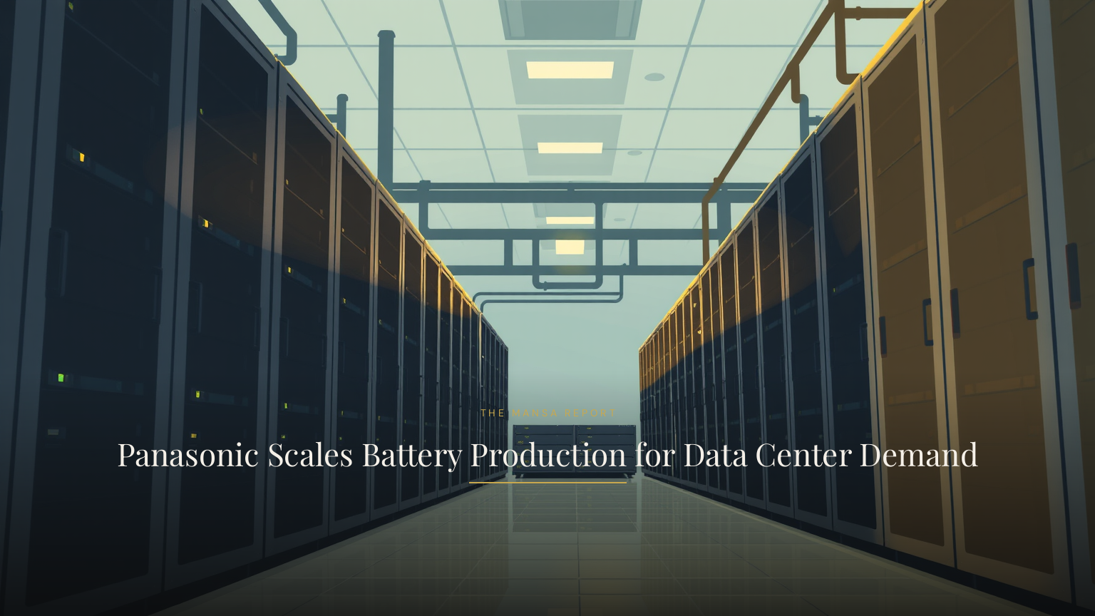 Panasonic Scales Battery Production for Data Center Demand