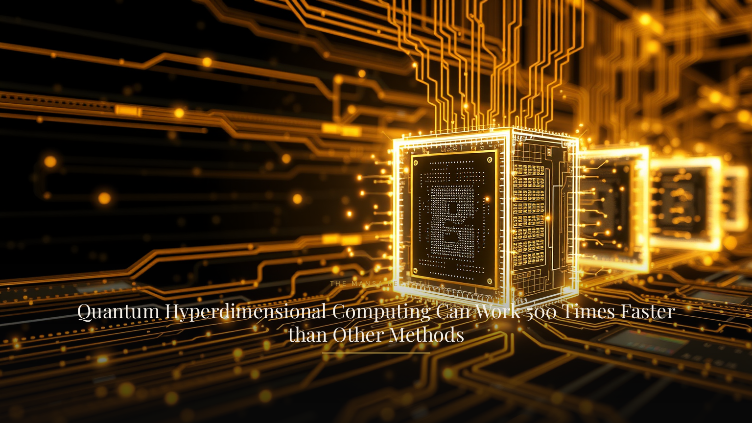 Quantum Hyperdimensional Computing Can Work 500 Times Faster than Other Methods