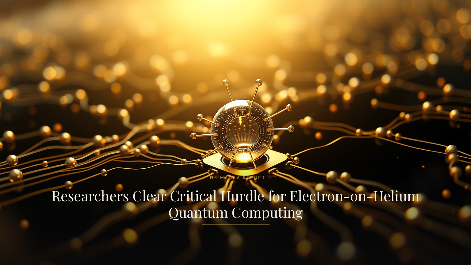 Researchers Clear Critical Hurdle for Electron-on-Helium Quantum Computing