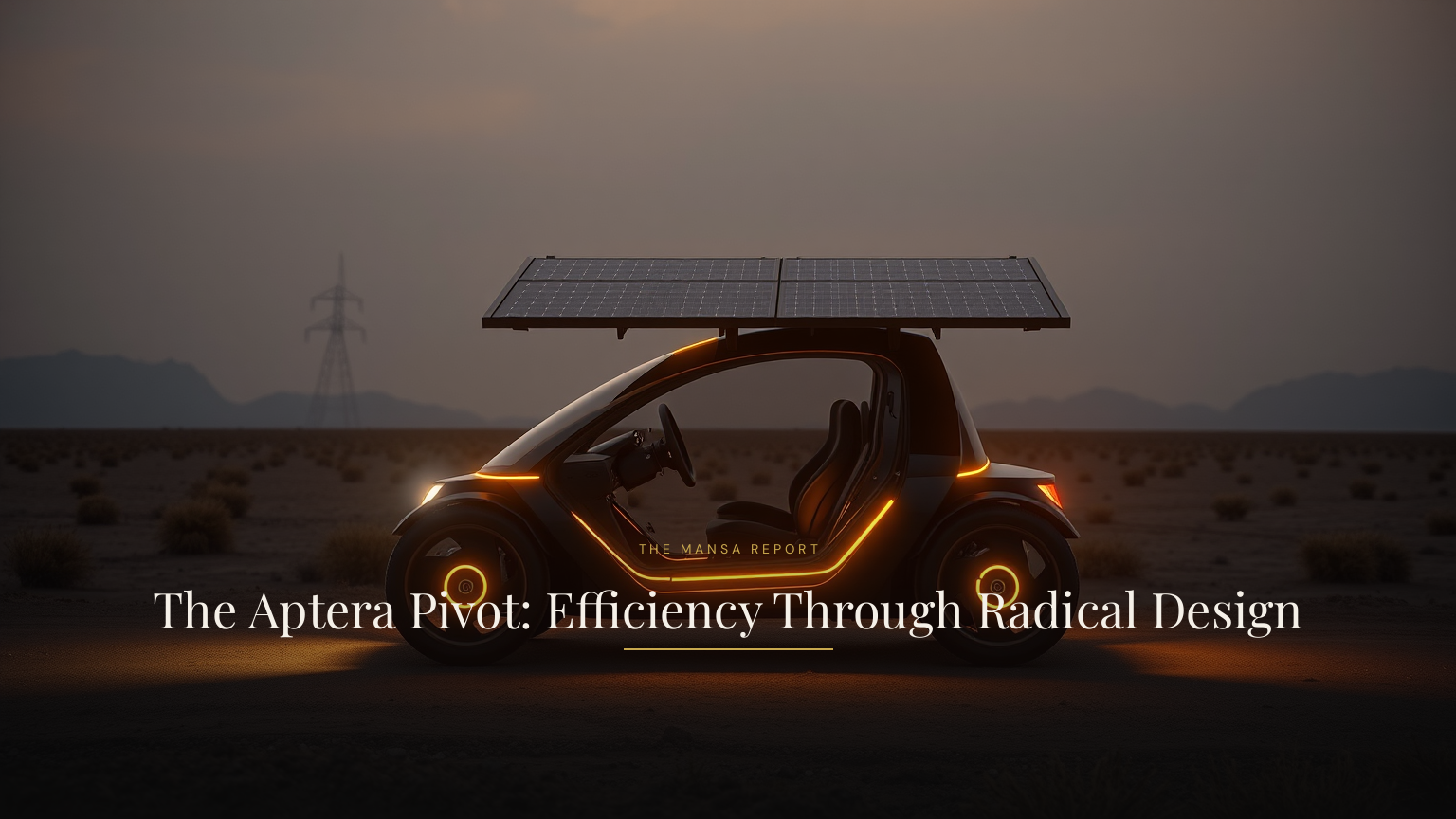 The Aptera Pivot: Efficiency Through Radical Design