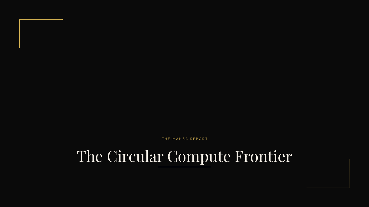 The Circular Compute Frontier