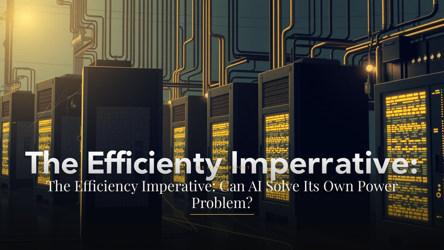The Efficiency Imperative: Can AI Solve Its Own Power Problem?