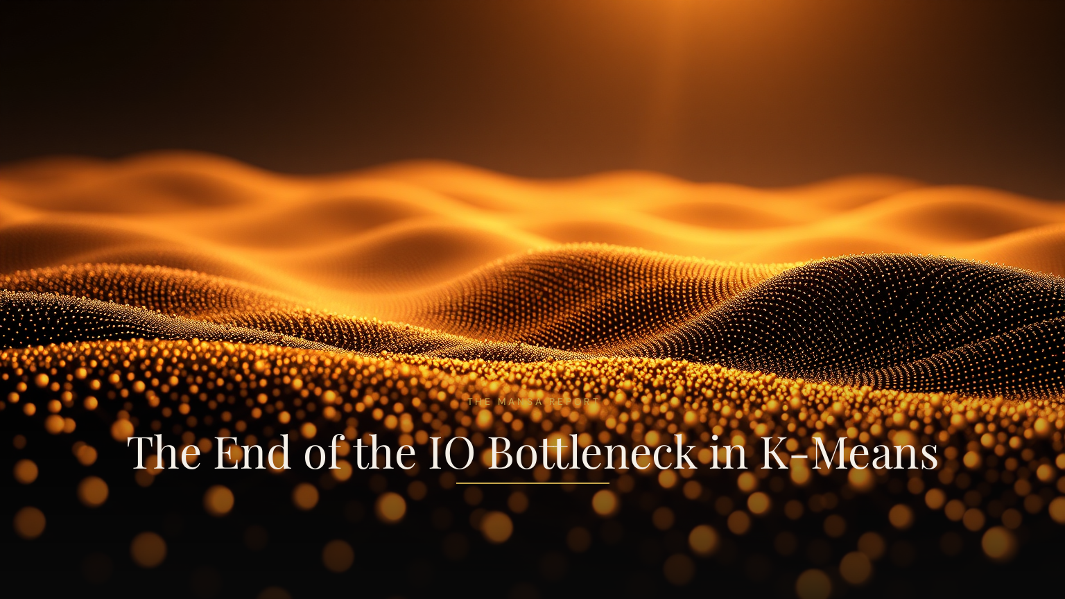 The End of the IO Bottleneck in K-Means