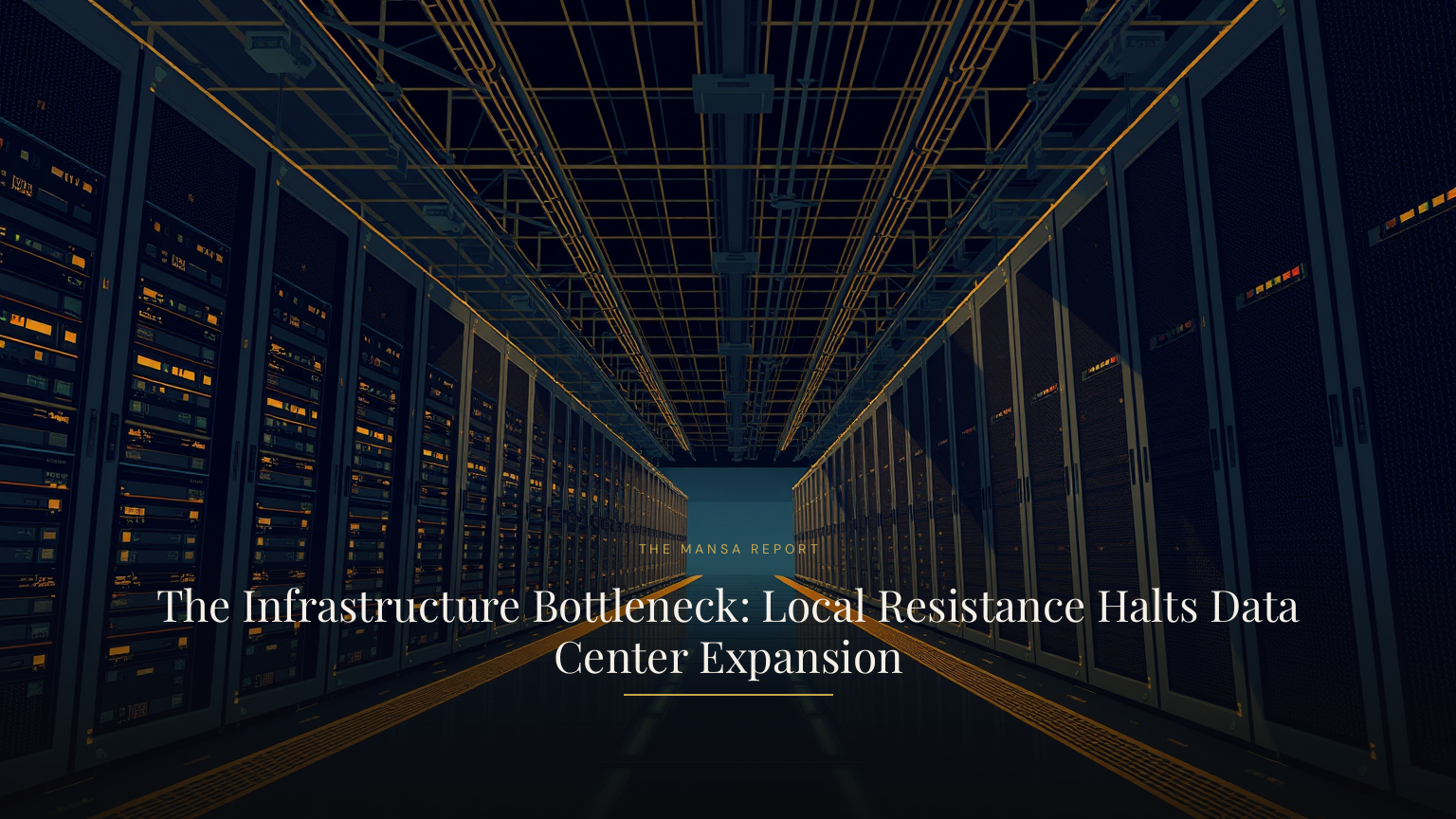 The Infrastructure Bottleneck: Local Resistance Halts Data Center Expansion