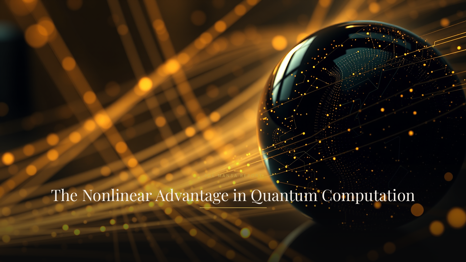 The Nonlinear Advantage in Quantum Computation