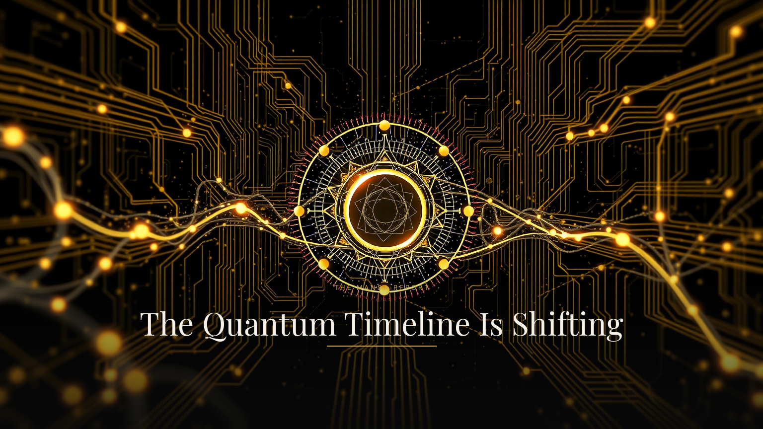 The Quantum Timeline Is Shifting