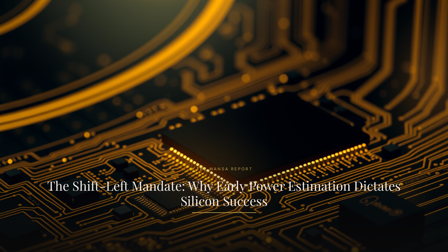 The Shift-Left Mandate: Why Early Power Estimation Dictates Silicon Success