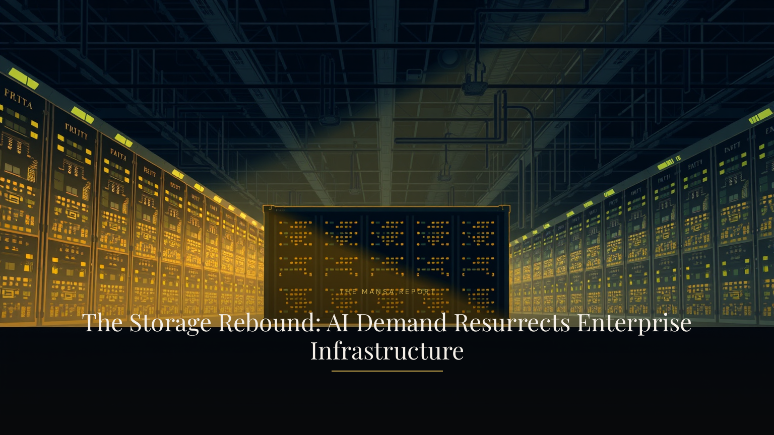 The Storage Rebound: AI Demand Resurrects Enterprise Infrastructure