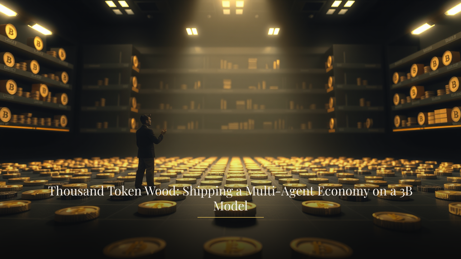 Thousand Token Wood: Shipping a Multi-Agent Economy on a 3B Model