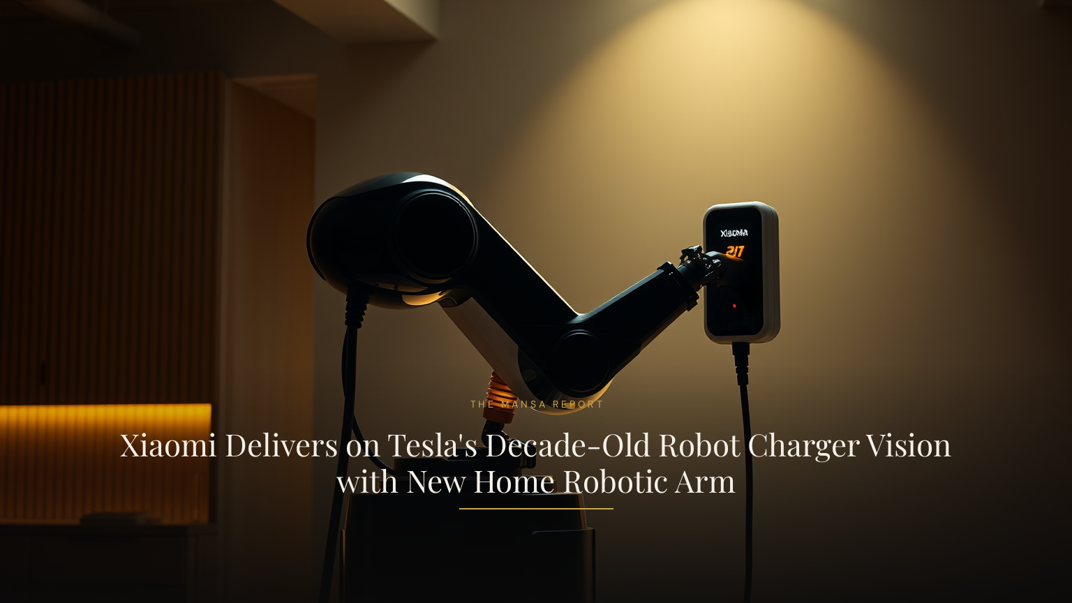 Xiaomi Delivers on Tesla's Decade-Old Robot Charger Vision with New Home Robotic Arm